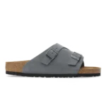 Birkenstock Zürich Suede Leather Sandals Basalt Gray