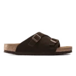 Birkenstock Zürich Suede Leather Sandals Mocca