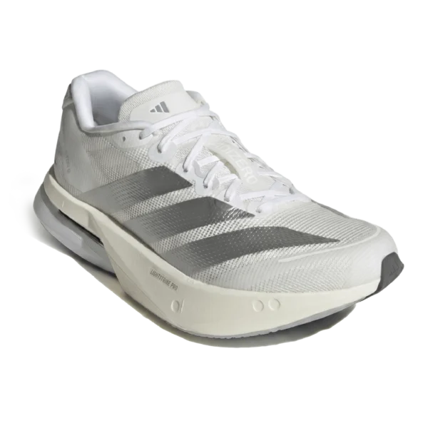 ⁦Adidas Adizero Boston 13 Cloud White Matte Silver Dash Grey⁩ – תמונה ⁦2⁩
