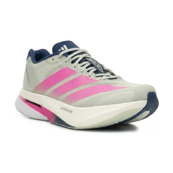 ⁦Adidas Adizero Boston Linen Green Shock Pink Dark Blue⁩ – תמונה ⁦2⁩