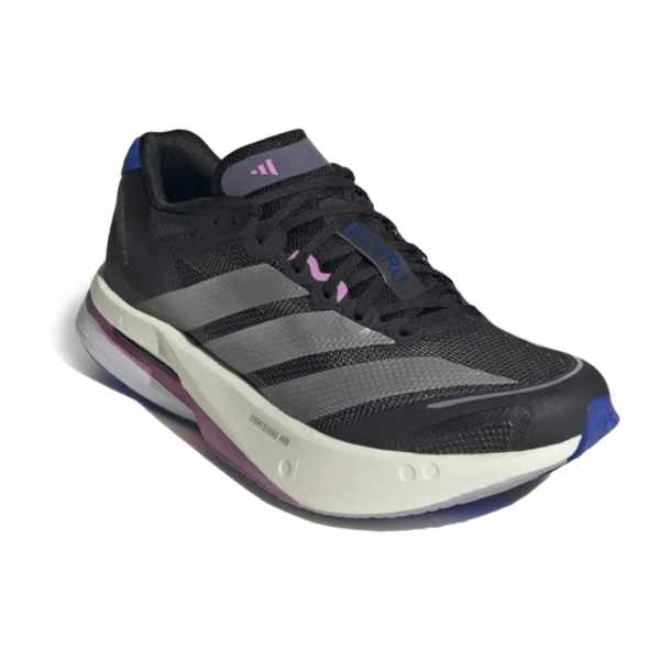 ⁦Adidas Adizero Boston Core Black Silver Metallic Lucid Blue⁩ – תמונה ⁦2⁩