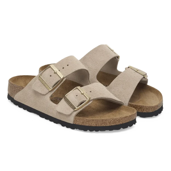 ⁦Birkenstock Arizona Suede Leather Sandals Sandcastle⁩ – תמונה ⁦2⁩
