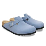 ⁦Birkenstock Boston Oiled Leather Clogs Elemental Blue⁩ – תמונה ⁦2⁩
