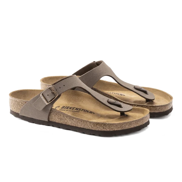 ⁦Birkenstock Gizeh Birko-Flor Nubuck Sandals Mocha⁩ – תמונה ⁦2⁩