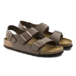 ⁦Birkenstock Milano Birko-Flor Nubuck Sandals Mocha⁩ – תמונה ⁦2⁩