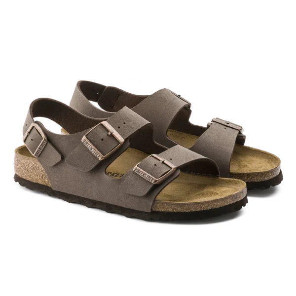 ⁦Birkenstock Milano Birko-Flor Nubuck Sandals Mocha⁩ – תמונה ⁦2⁩