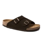 ⁦Birkenstock Zürich Suede Leather Sandals Mocca⁩ – תמונה ⁦2⁩