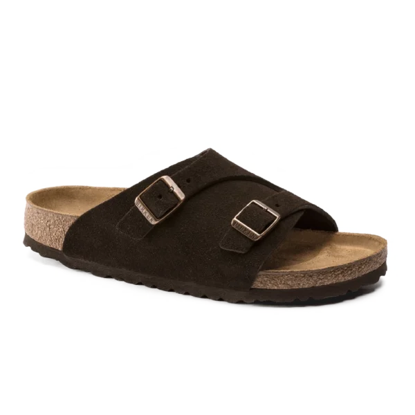 ⁦Birkenstock Zürich Suede Leather Sandals Mocca⁩ – תמונה ⁦2⁩