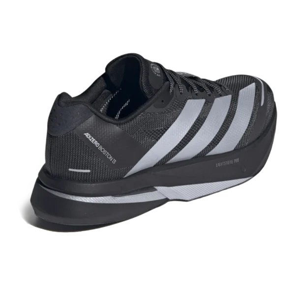 ⁦Adidas Adizero Boston 13 Core Black Silver Metallic Carbon⁩ – תמונה ⁦3⁩
