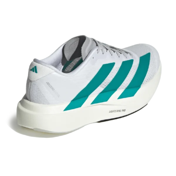 ⁦Adidas Adizero EVO Cloud White Pure Teal Grey⁩ – תמונה ⁦3⁩