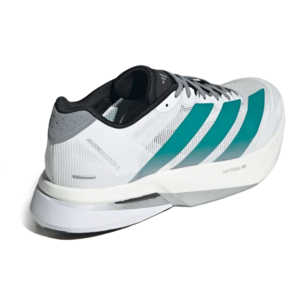 ⁦Adidas Adizero Boston Cloud White Pure Teal Grey⁩ – תמונה ⁦3⁩