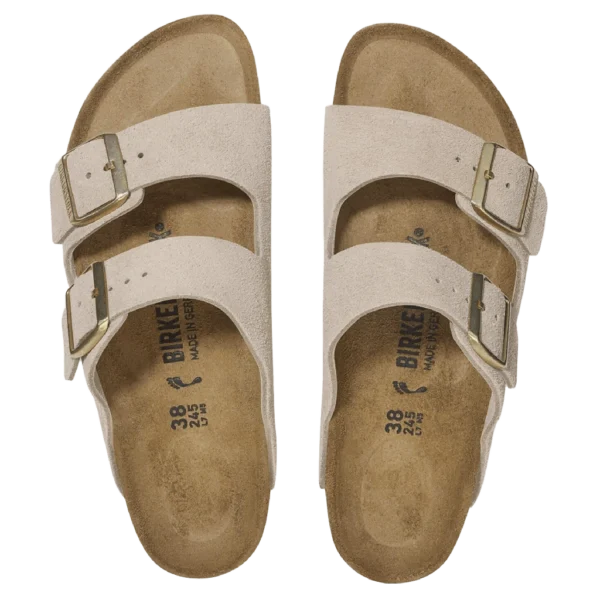 ⁦Birkenstock Arizona Suede Leather Sandals Sandcastle⁩ – תמונה ⁦3⁩