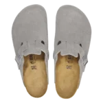 ⁦Birkenstock Boston Suede Leather Clogs Stone Coin⁩ – תמונה ⁦3⁩