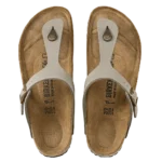 ⁦Birkenstock Gizeh Birko-Flor Nubuck Sandals Stone⁩ – תמונה ⁦3⁩