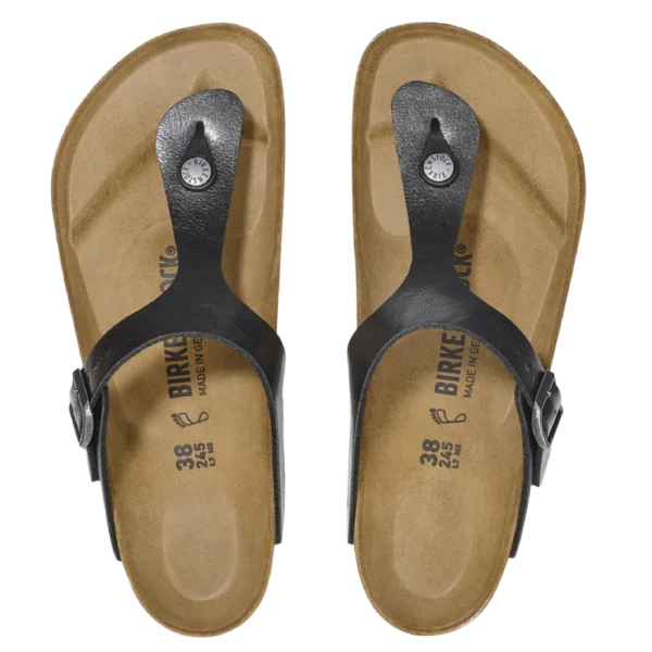 ⁦Birkenstock Gizeh Birko-Flor Sandals Graceful Licorice⁩ – תמונה ⁦3⁩