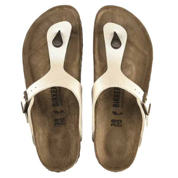 ⁦Birkenstock Gizeh Patent Leather Sandals White⁩ – תמונה ⁦3⁩