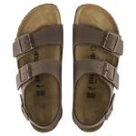 ⁦Birkenstock Milano Birko-Flor Nubuck Sandals Mocha⁩ – תמונה ⁦3⁩