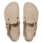 ⁦Birkenstock Tokio Nubuck Leather Clogs Sandcastle⁩ – תמונה ⁦3⁩