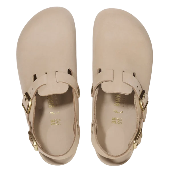 ⁦Birkenstock Tokio Nubuck Leather Clogs Sandcastle⁩ – תמונה ⁦3⁩