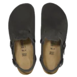 ⁦Birkenstock Tokio Suede Leather Clogs Black⁩ – תמונה ⁦3⁩