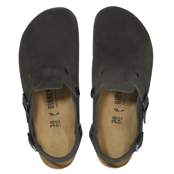 ⁦Birkenstock Tokio Suede Leather Clogs Black⁩ – תמונה ⁦3⁩