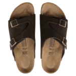 ⁦Birkenstock Zürich Suede Leather Sandals Mocca⁩ – תמונה ⁦3⁩