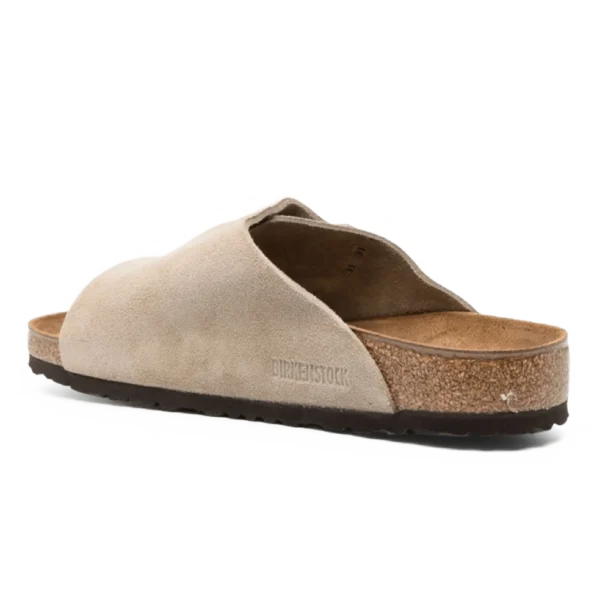 ⁦Birkenstock Zürich Suede Leather Sandals Taupe⁩ – תמונה ⁦3⁩