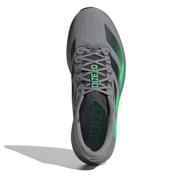 ⁦Adidas Adizero Evo Woven Grey Screaming Green⁩ – תמונה ⁦4⁩