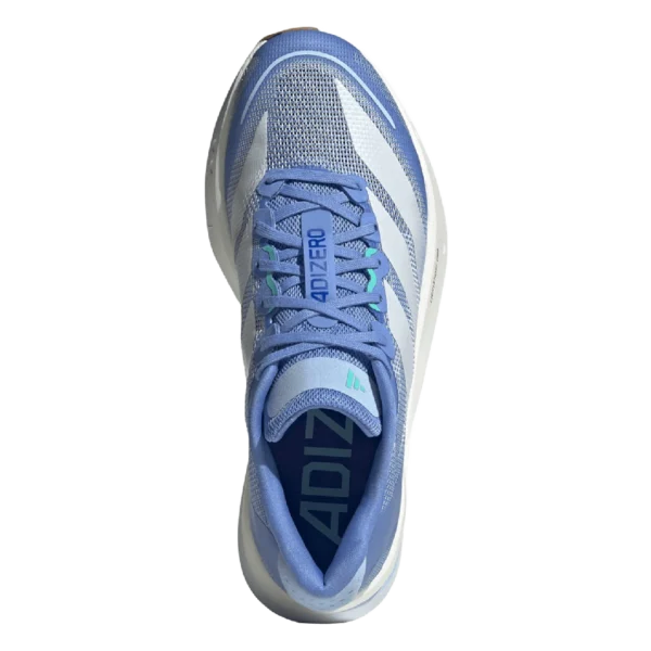 ⁦Adidas Adizero Boston 13 Blue Fusion Zero Metallic Glow Blue⁩ – תמונה ⁦4⁩