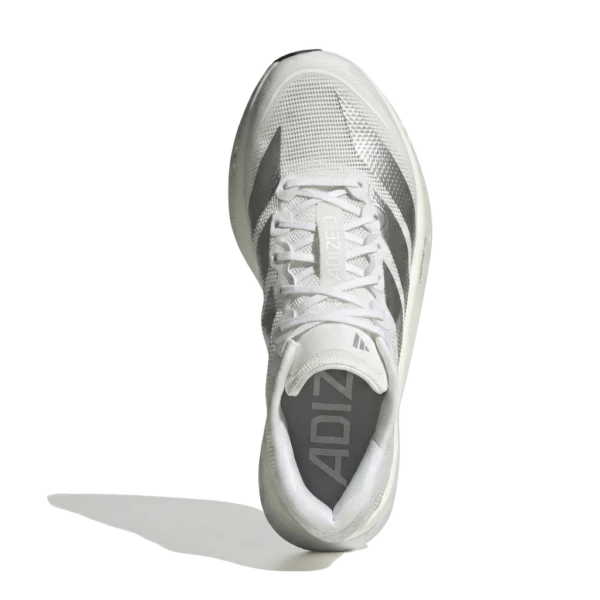 ⁦Adidas Adizero Boston 13 Cloud White Matte Silver Dash Grey⁩ – תמונה ⁦4⁩