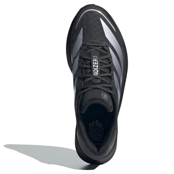 ⁦Adidas Adizero Boston 13 Core Black Silver Metallic Carbon⁩ – תמונה ⁦4⁩