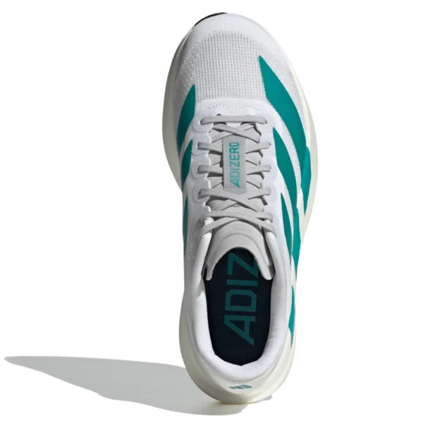 ⁦Adidas Adizero EVO Cloud White Pure Teal Grey⁩ – תמונה ⁦4⁩