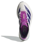 ⁦Adidas Adizero Boston Core White Collegiate Purple Lime Burst⁩ – תמונה ⁦4⁩