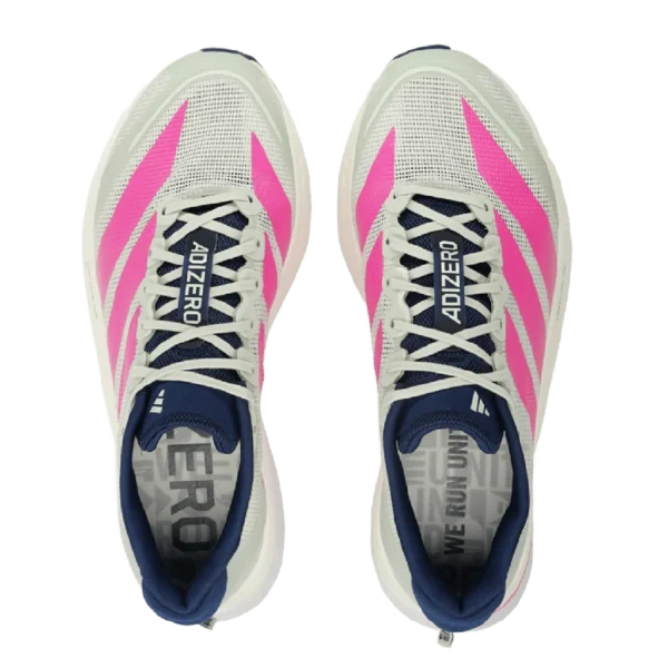 ⁦Adidas Adizero Boston Linen Green Shock Pink Dark Blue⁩ – תמונה ⁦4⁩