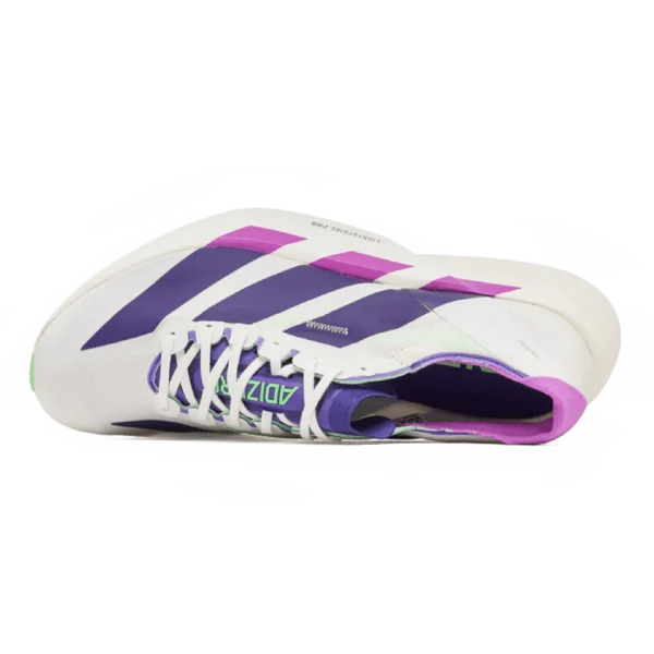 ⁦Adidas Adizero Adios Pro Core White Collegiate Purple Lime Burst⁩ – תמונה ⁦4⁩