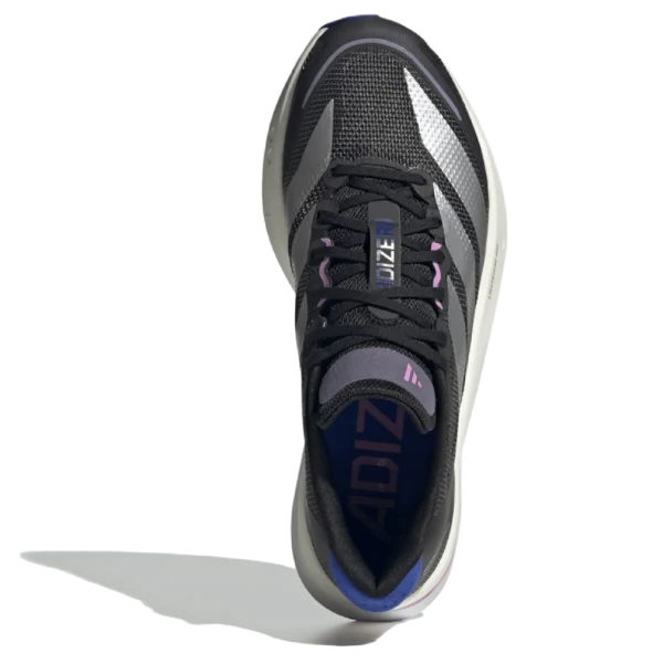 ⁦Adidas Adizero Boston Core Black Silver Metallic Lucid Blue⁩ – תמונה ⁦4⁩