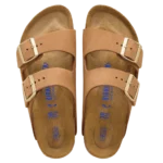 ⁦Birkenstock Arizona Soft Footbed Nubuck Leather Sandals Mink⁩ – תמונה ⁦4⁩
