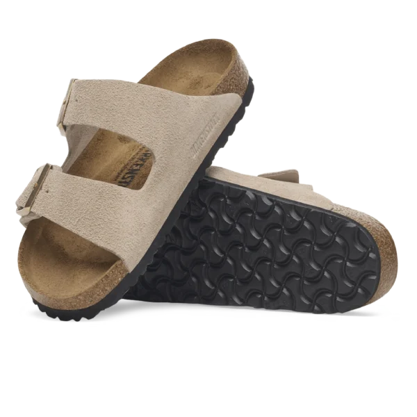 ⁦Birkenstock Arizona Suede Leather Sandals Sandcastle⁩ – תמונה ⁦4⁩