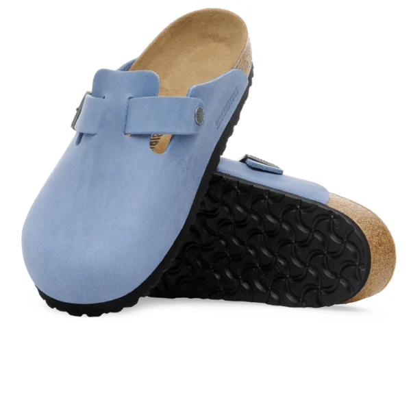 ⁦Birkenstock Boston Oiled Leather Clogs Elemental Blue⁩ – תמונה ⁦4⁩