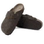 ⁦Birkenstock Boston Wool Felt Clogs Army Felt Brown⁩ – תמונה ⁦4⁩