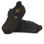 ⁦Birkenstock London Suede Leather Clogs Black⁩ – תמונה ⁦4⁩