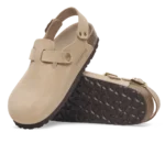⁦Birkenstock Tokio Nubuck Leather Clogs Sandcastle⁩ – תמונה ⁦4⁩