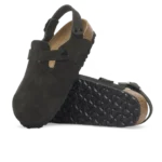 ⁦Birkenstock Tokio Suede Leather Clogs Black⁩ – תמונה ⁦4⁩