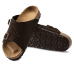 ⁦Birkenstock Zürich Suede Leather Sandals Mocca⁩ – תמונה ⁦4⁩