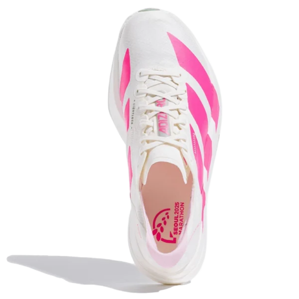 ⁦Adidas Adizero Adios Pro Off White Lucid Pink Silver Green⁩ – תמונה ⁦4⁩