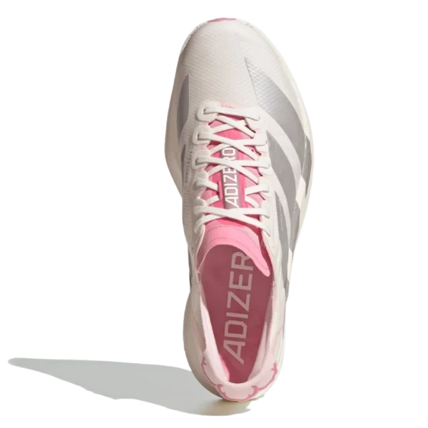 ⁦Adidas Adizero Adios Pro Core White Silver Metallic Bliss Pink⁩ – תמונה ⁦4⁩