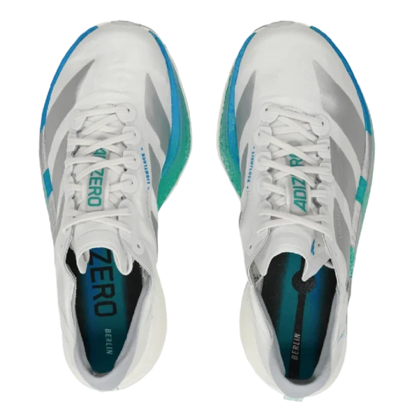 ⁦Adidas Adizero Adios Pro Crystal White Matte Silver Glory Green⁩ – תמונה ⁦4⁩