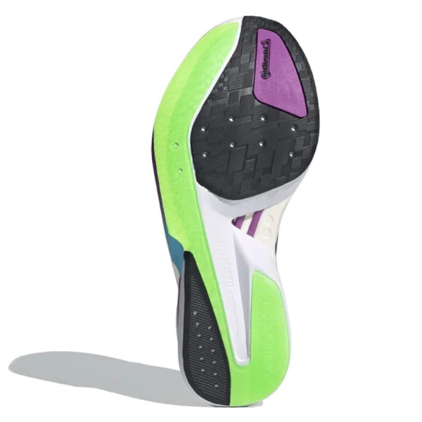 ⁦Adidas Adizero Boston Core White Collegiate Purple Lime Burst⁩ – תמונה ⁦5⁩