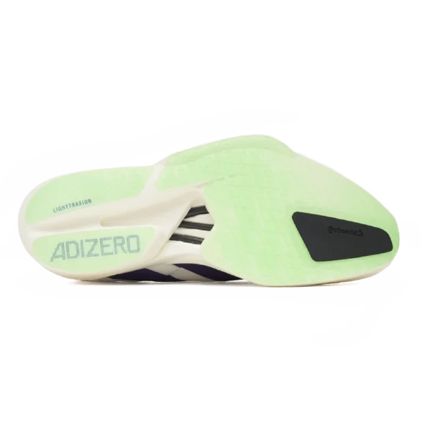 ⁦Adidas Adizero Adios Pro Core White Collegiate Purple Lime Burst⁩ – תמונה ⁦5⁩