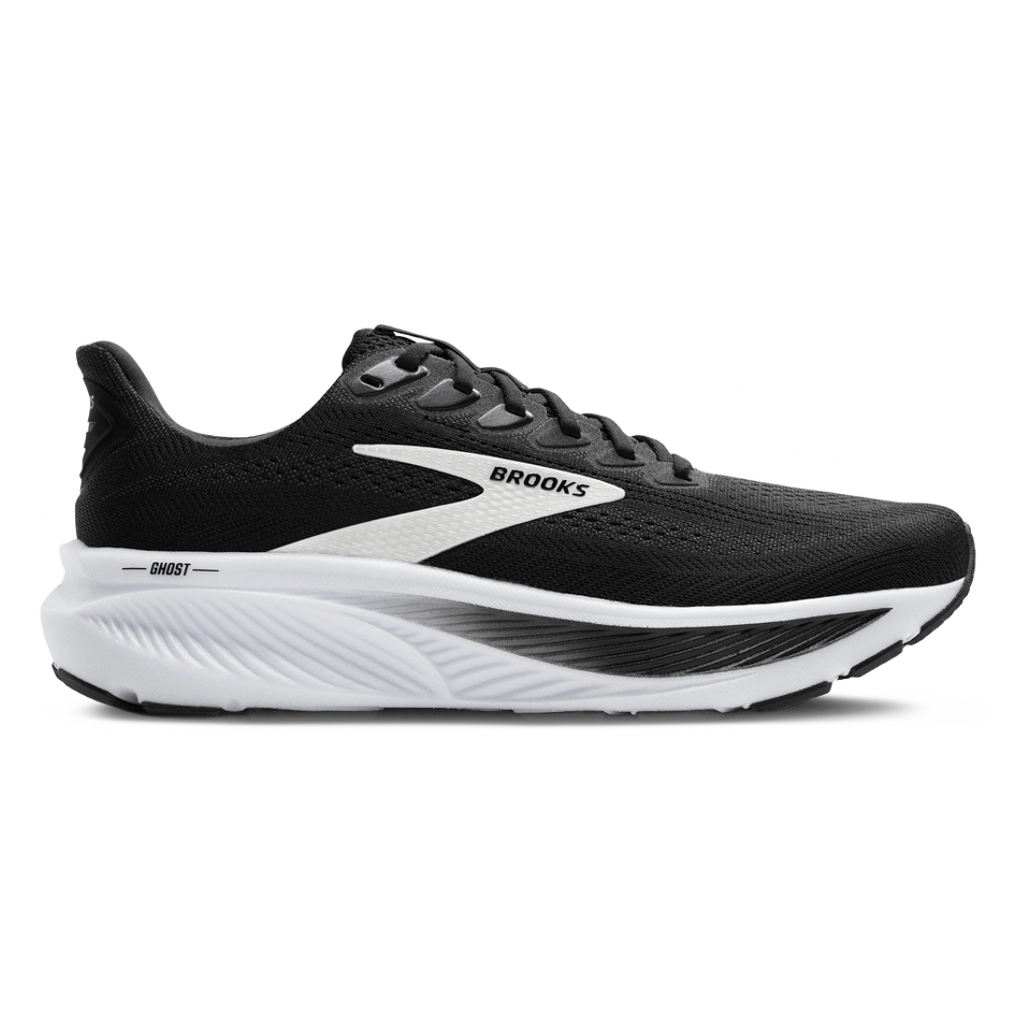 1 Brooks Ghost 17 Black Grey White – תמונה 1